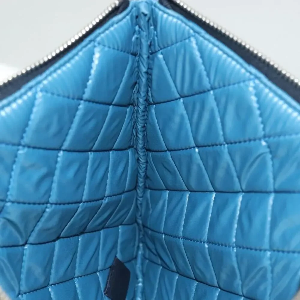 Chanel Matelasse Nylon CC Logo Pouch Multicolor